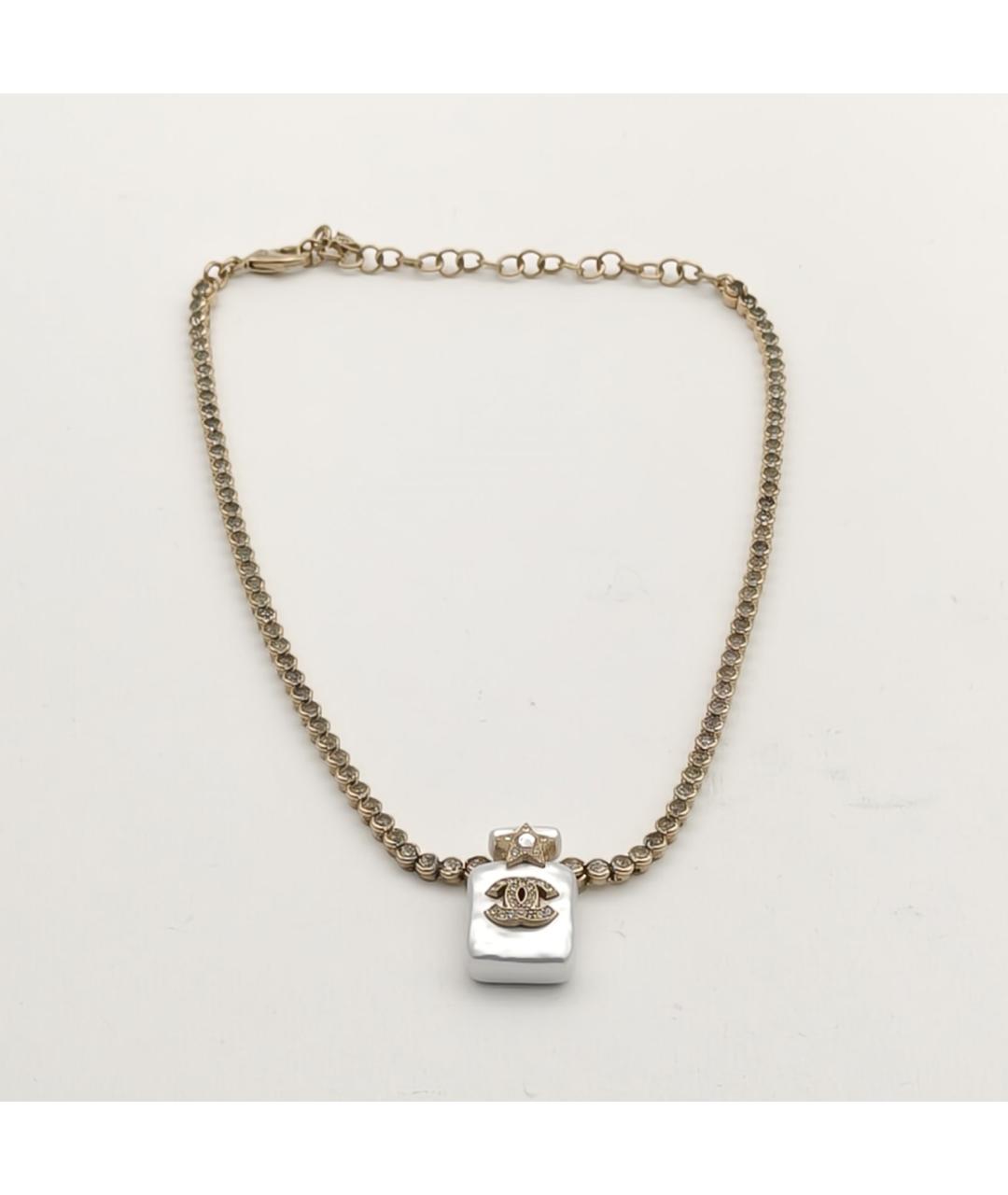 CHANEL Золотое металлическое колье, фото 6