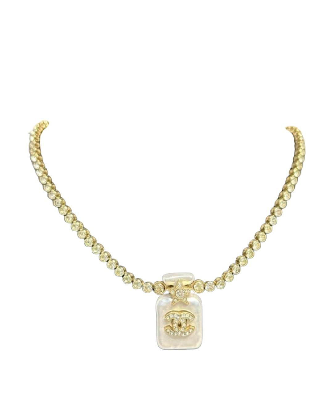 CHANEL Золотое металлическое колье, фото 1