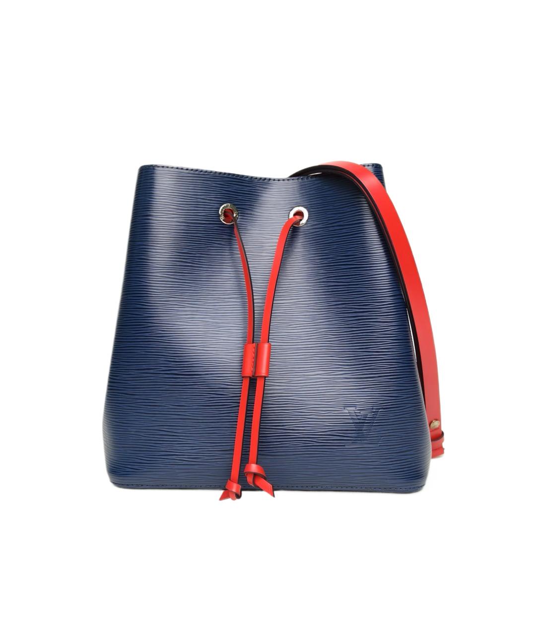 LOUIS VUITTON Синяя кожаная сумка через плечо, фото 10