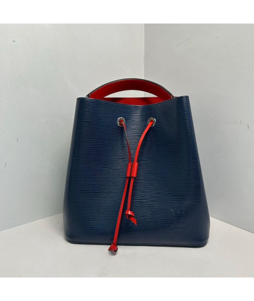 LOUIS VUITTON Синяя кожаная сумка через плечо, фото 9