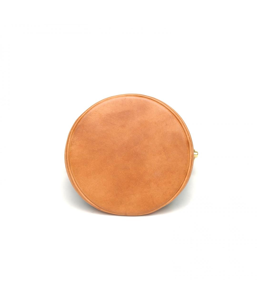 LOUIS VUITTON Коричневая кожаная сумка с короткими ручками, фото 6