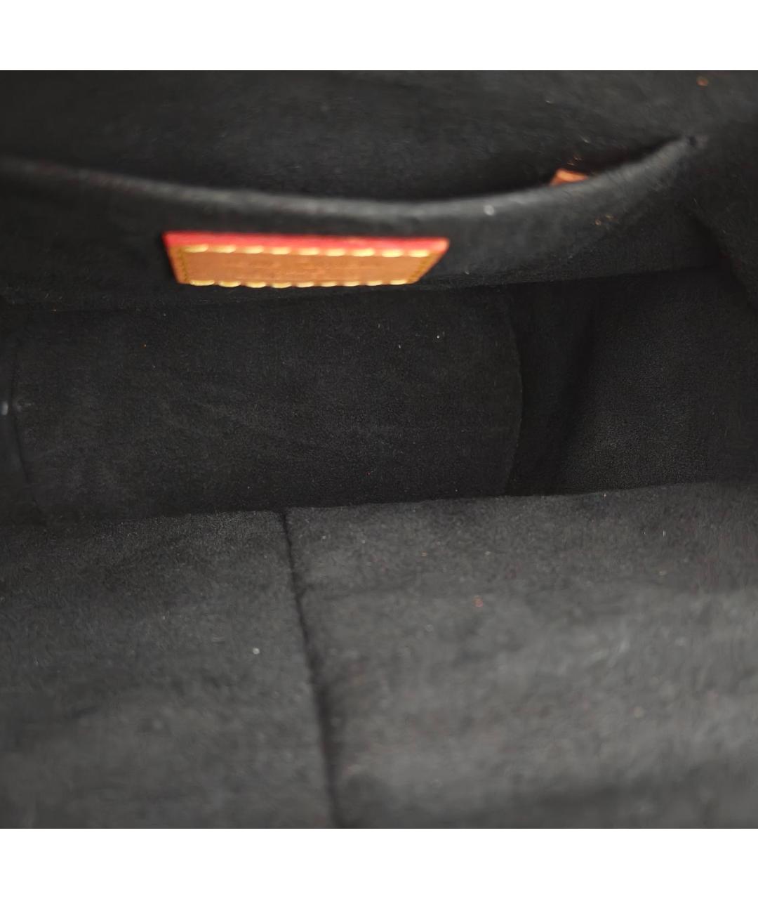 LOUIS VUITTON Коричневая кожаная сумка с короткими ручками, фото 8