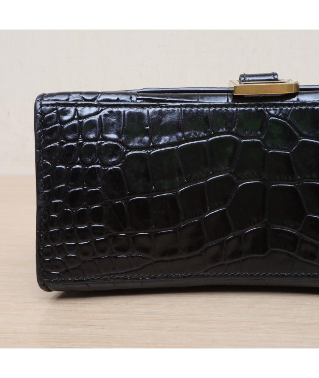 BALENCIAGA Черная кожаная сумка через плечо, фото 9