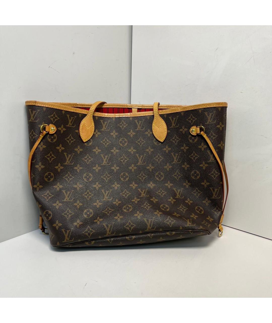 LOUIS VUITTON Коричневая сумка с короткими ручками, фото 8