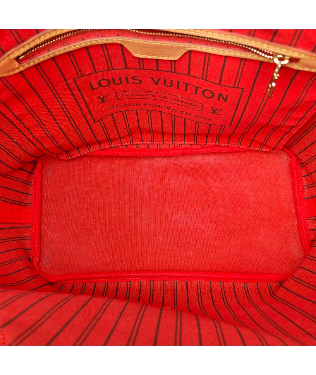 LOUIS VUITTON Коричневая сумка с короткими ручками, фото 7