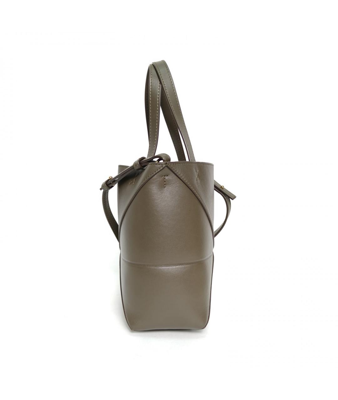 LOEWE Коричневая кожаная сумка через плечо, фото 3