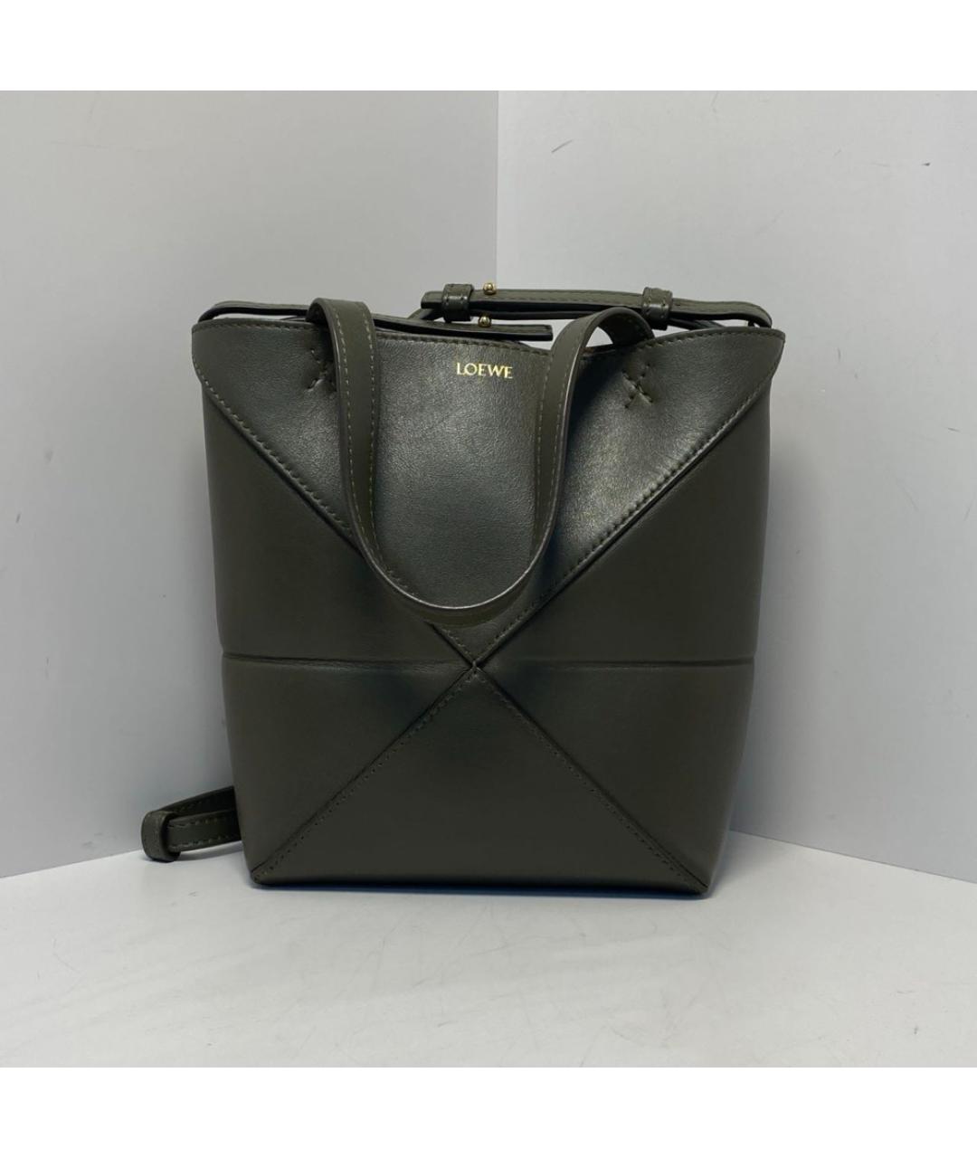 LOEWE Коричневая кожаная сумка через плечо, фото 8