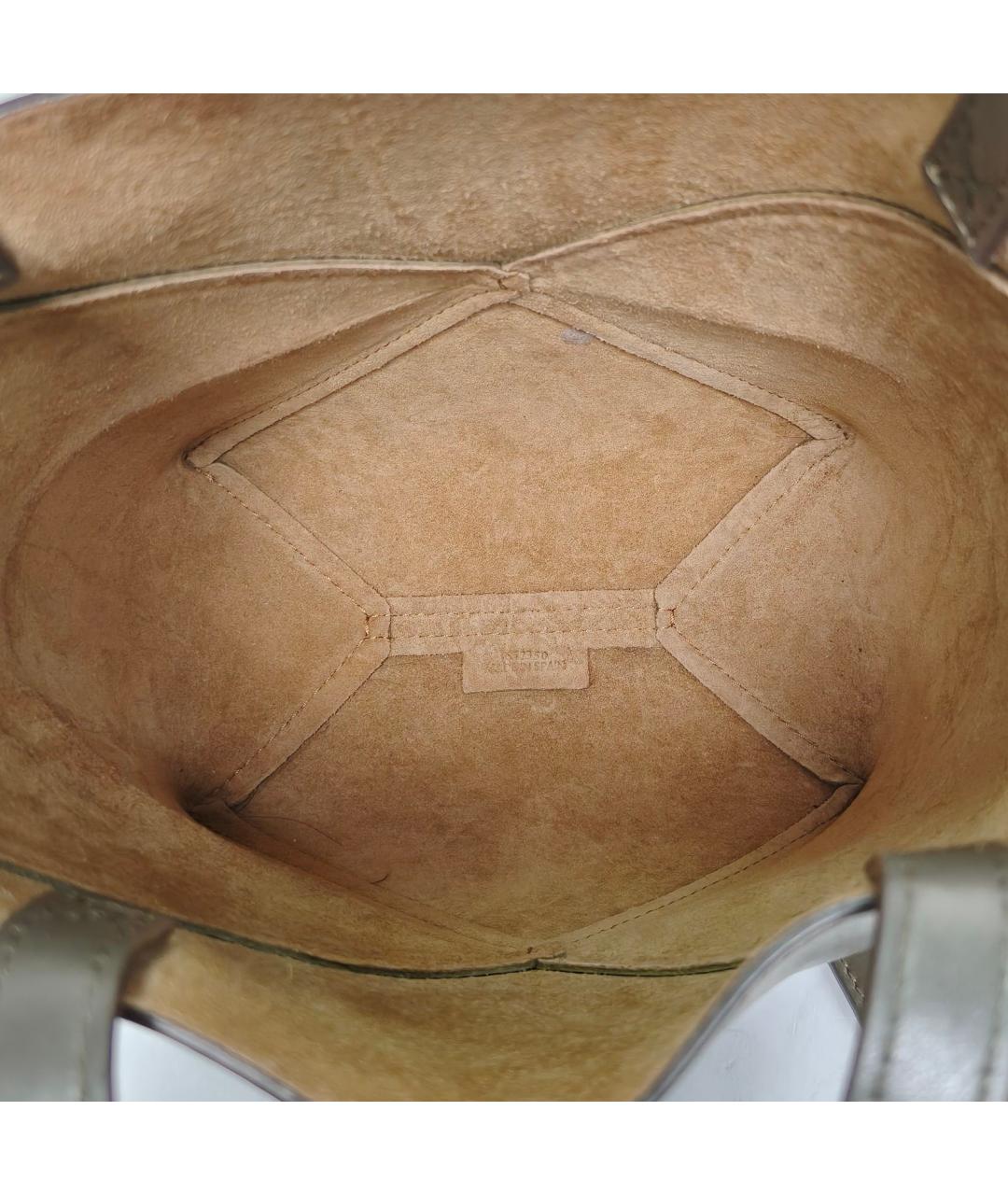 LOEWE Коричневая кожаная сумка через плечо, фото 7