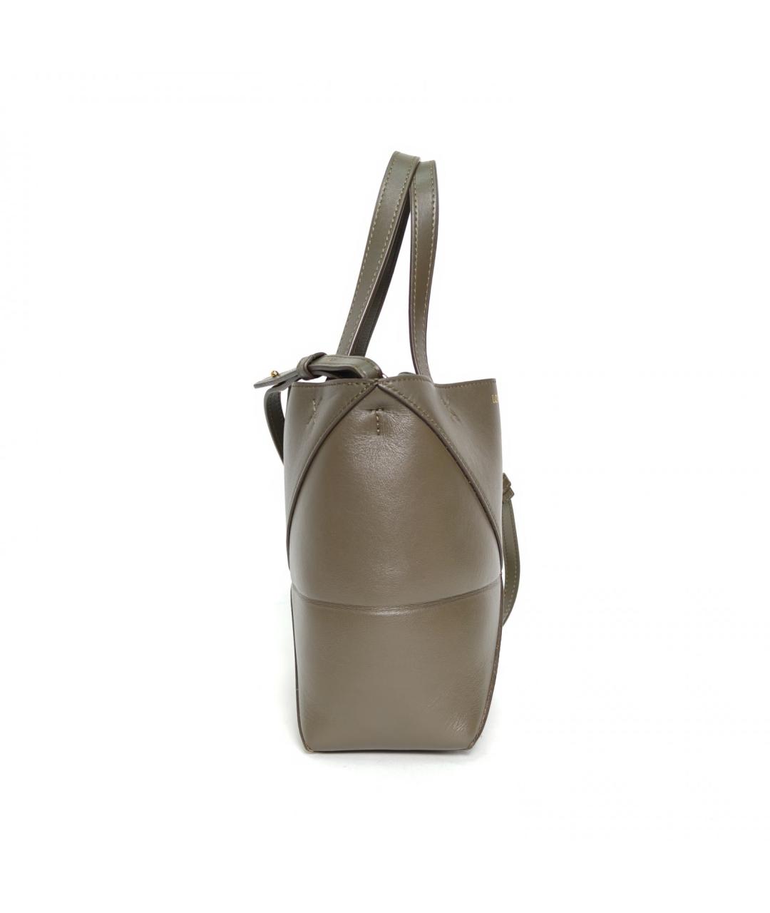 LOEWE Коричневая кожаная сумка через плечо, фото 5