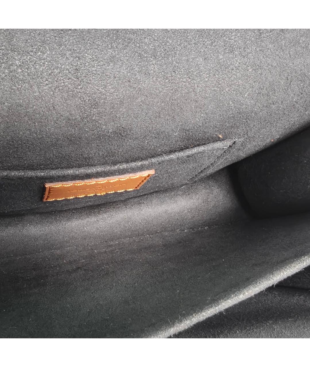 LOUIS VUITTON Коричневая кожаная сумка через плечо, фото 8