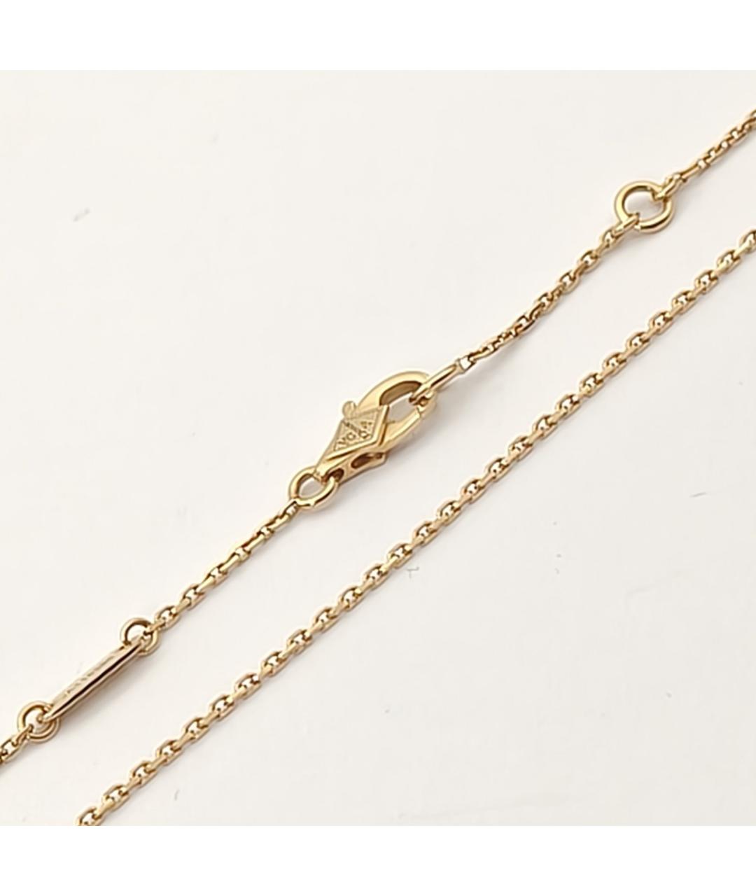 VAN CLEEF & ARPELS Белая подвеска из желтого золота, фото 6
