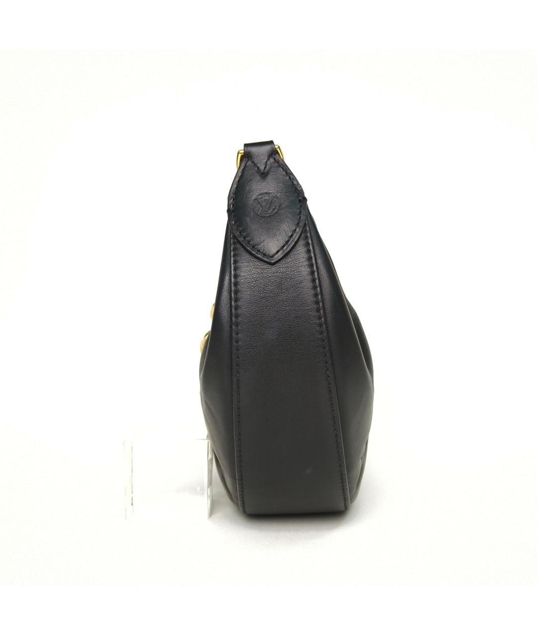 LOUIS VUITTON Черная кожаная сумка через плечо, фото 5