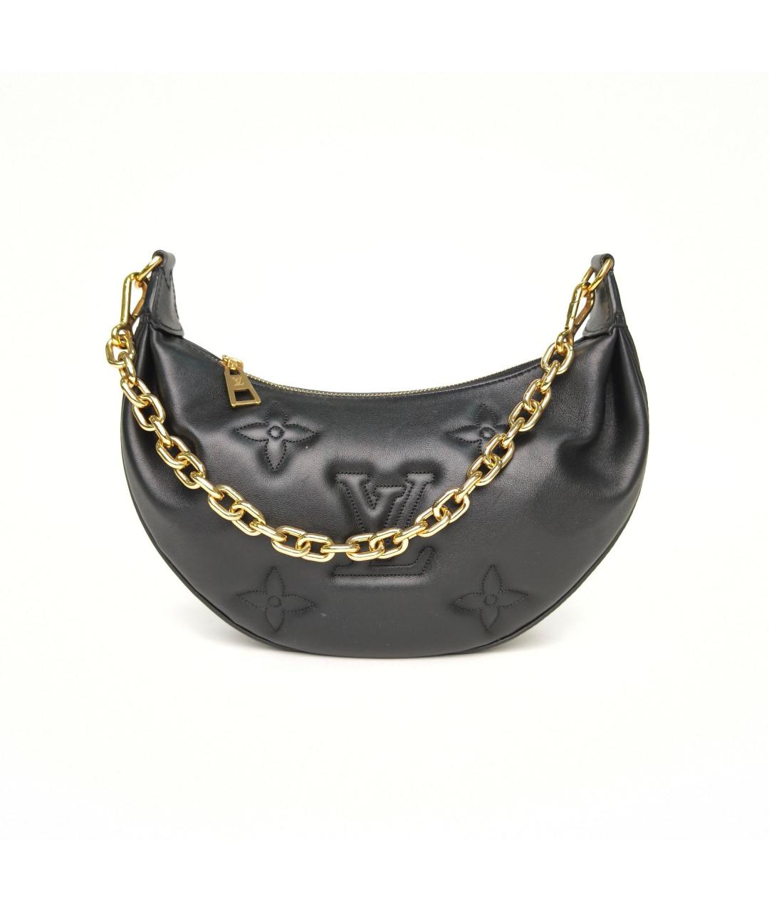 LOUIS VUITTON Черная кожаная сумка через плечо, фото 2