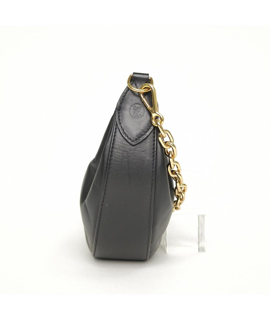 LOUIS VUITTON Черная кожаная сумка через плечо, фото 3