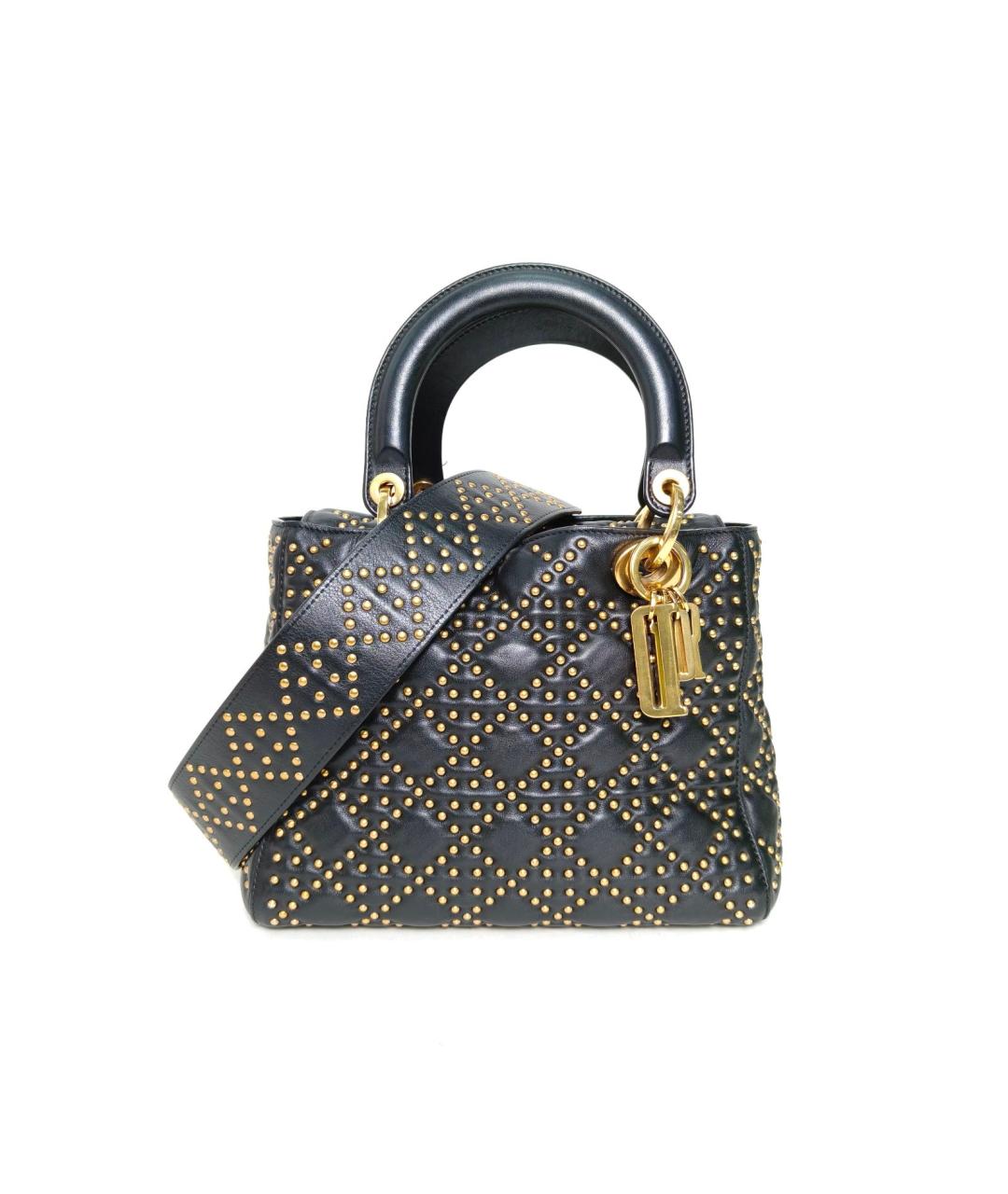 CHRISTIAN DIOR Черная кожаная сумка через плечо, фото 2