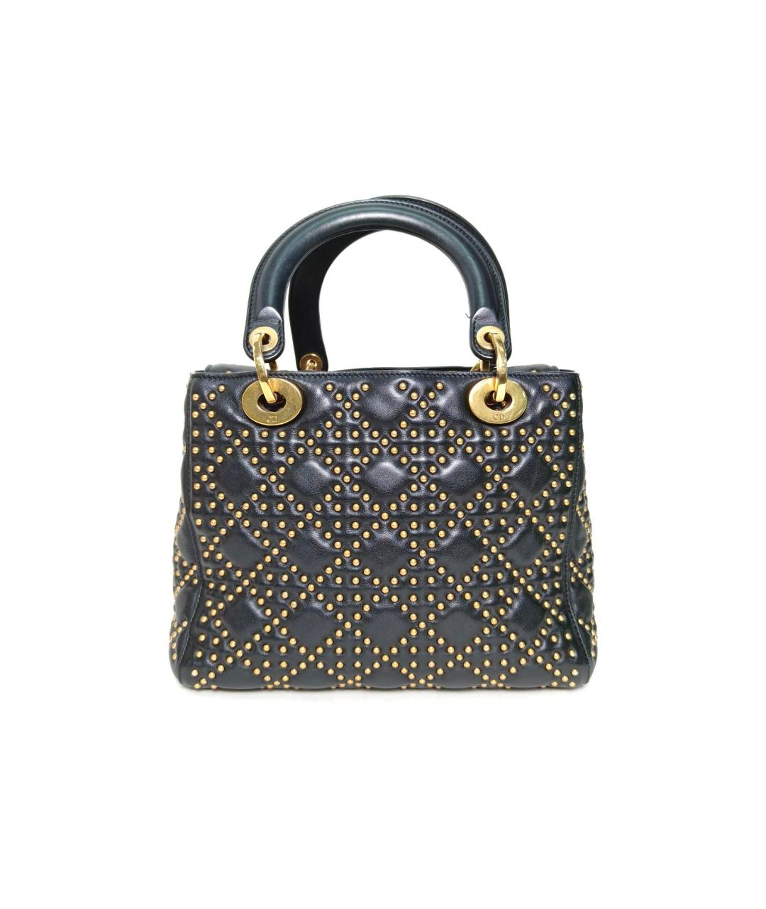 CHRISTIAN DIOR Черная кожаная сумка через плечо, фото 4