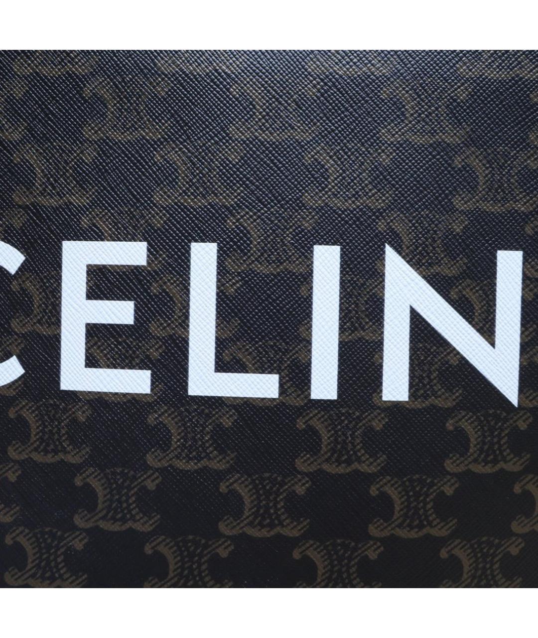 CELINE Коричневая сумка с короткими ручками, фото 8