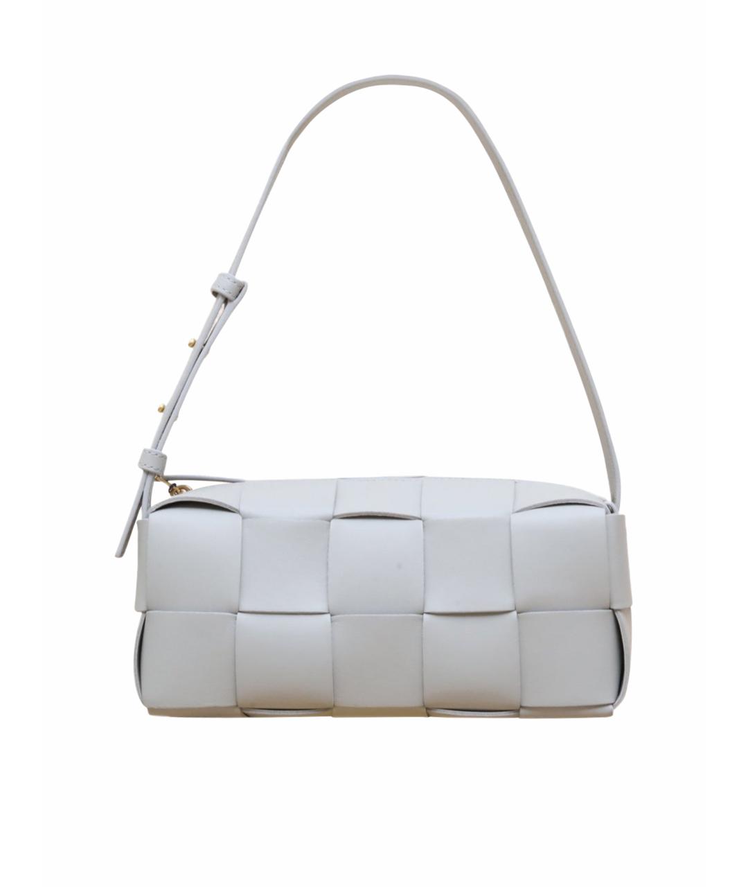 BOTTEGA VENETA Серая кожаная сумка через плечо, фото 1
