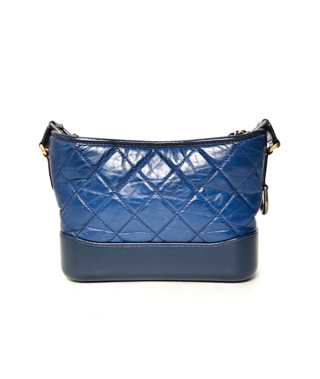 CHANEL Синяя кожаная сумка через плечо, фото 6