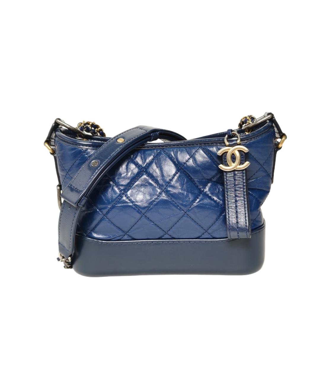 CHANEL Синяя кожаная сумка через плечо, фото 10