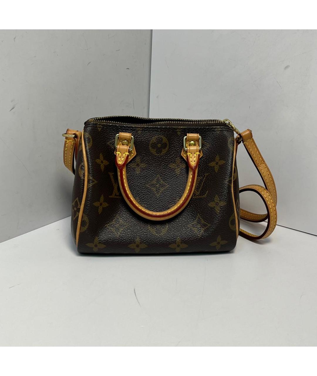 LOUIS VUITTON Коричневая сумка с короткими ручками, фото 9