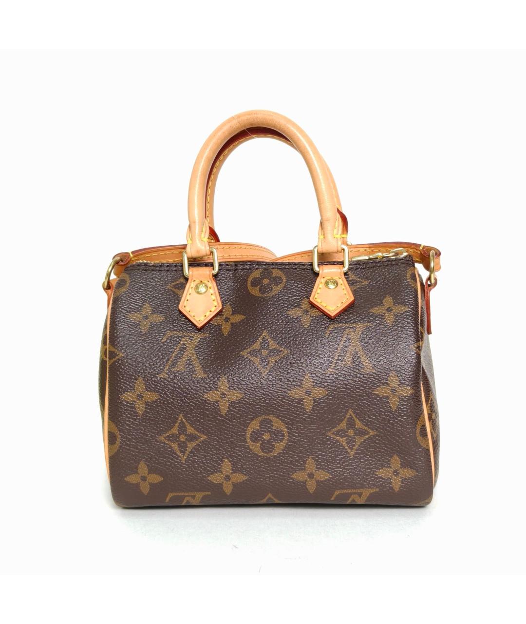 LOUIS VUITTON Коричневая сумка с короткими ручками, фото 4