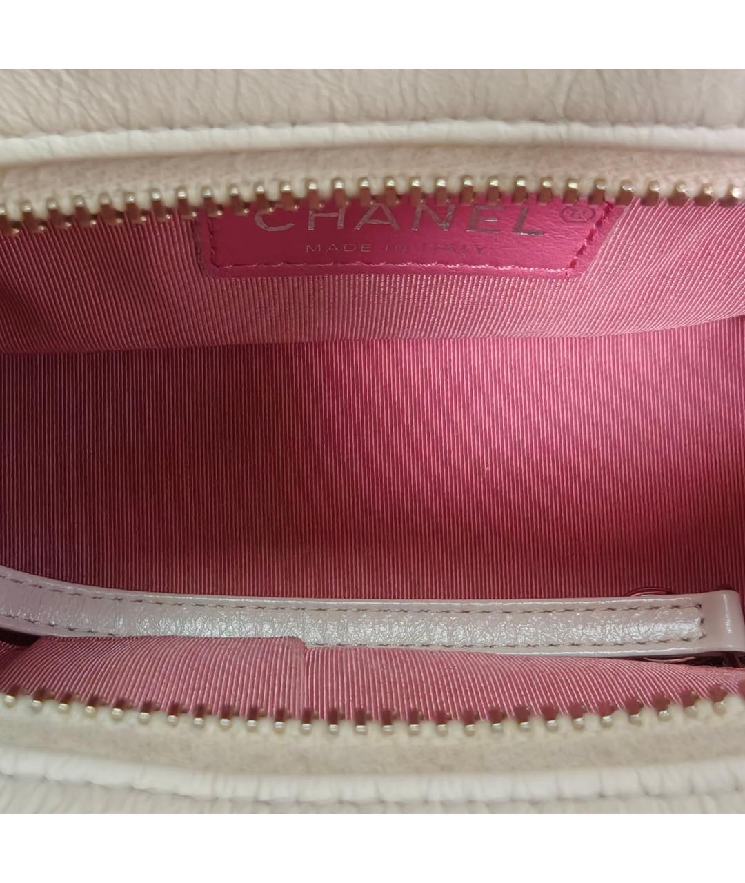 CHANEL Белая кожаная сумка через плечо, фото 7