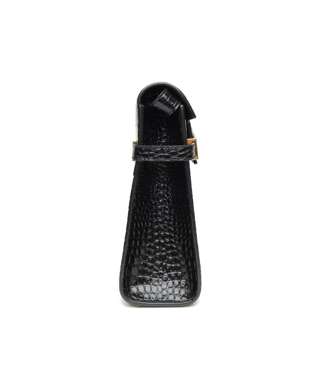 SAINT LAURENT Черная кожаная сумка через плечо, фото 4