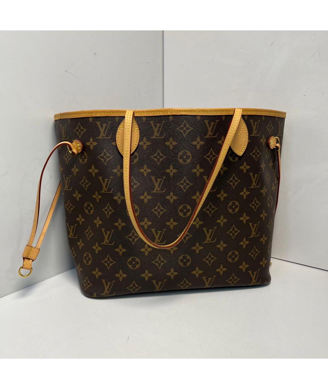 LOUIS VUITTON Коричневая сумка тоут, фото 9