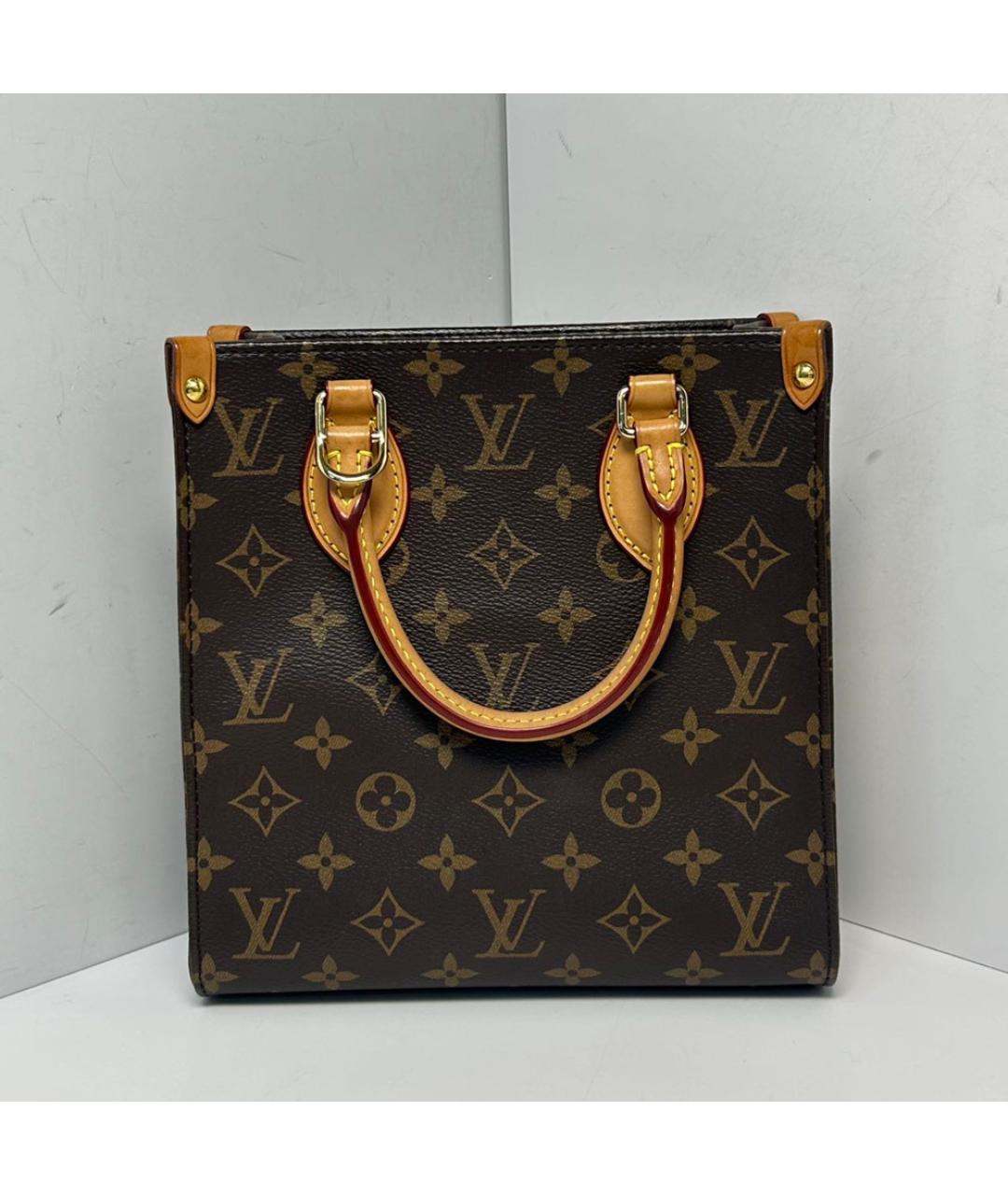 LOUIS VUITTON Коричневая сумка с короткими ручками, фото 9