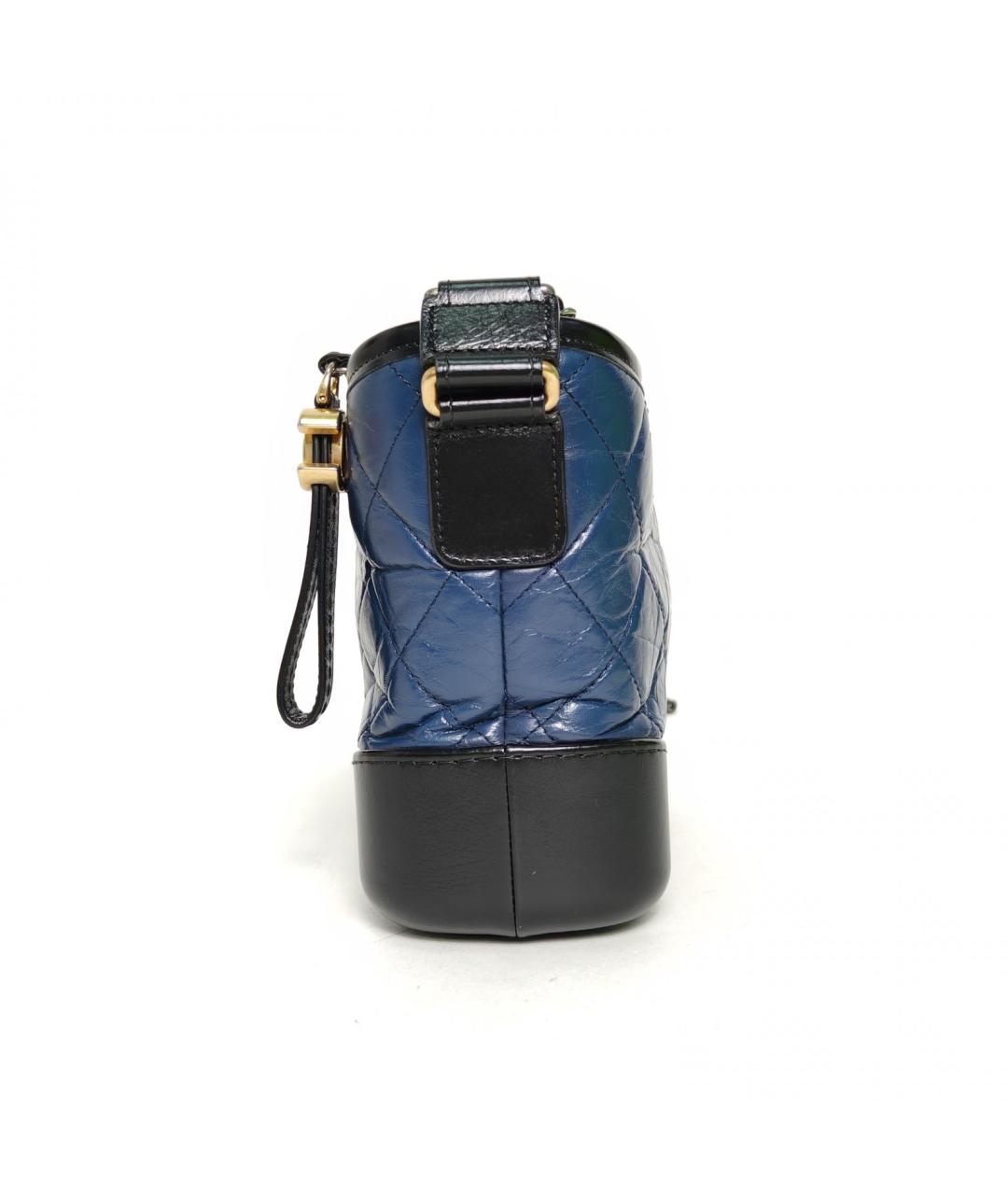 CHANEL Синяя кожаная сумка через плечо, фото 3