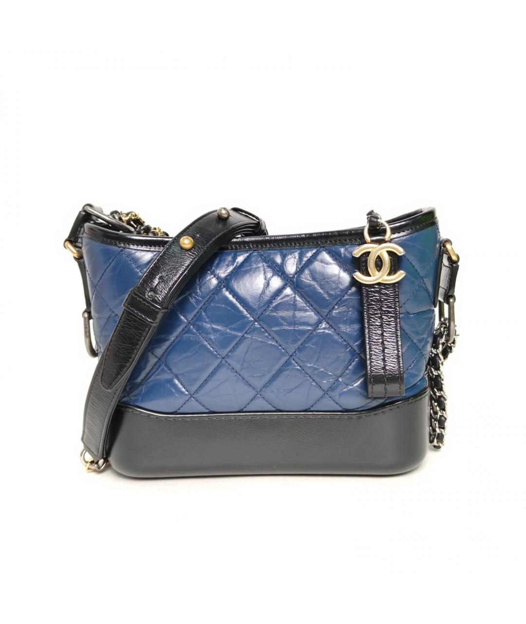 CHANEL Синяя кожаная сумка через плечо, фото 2
