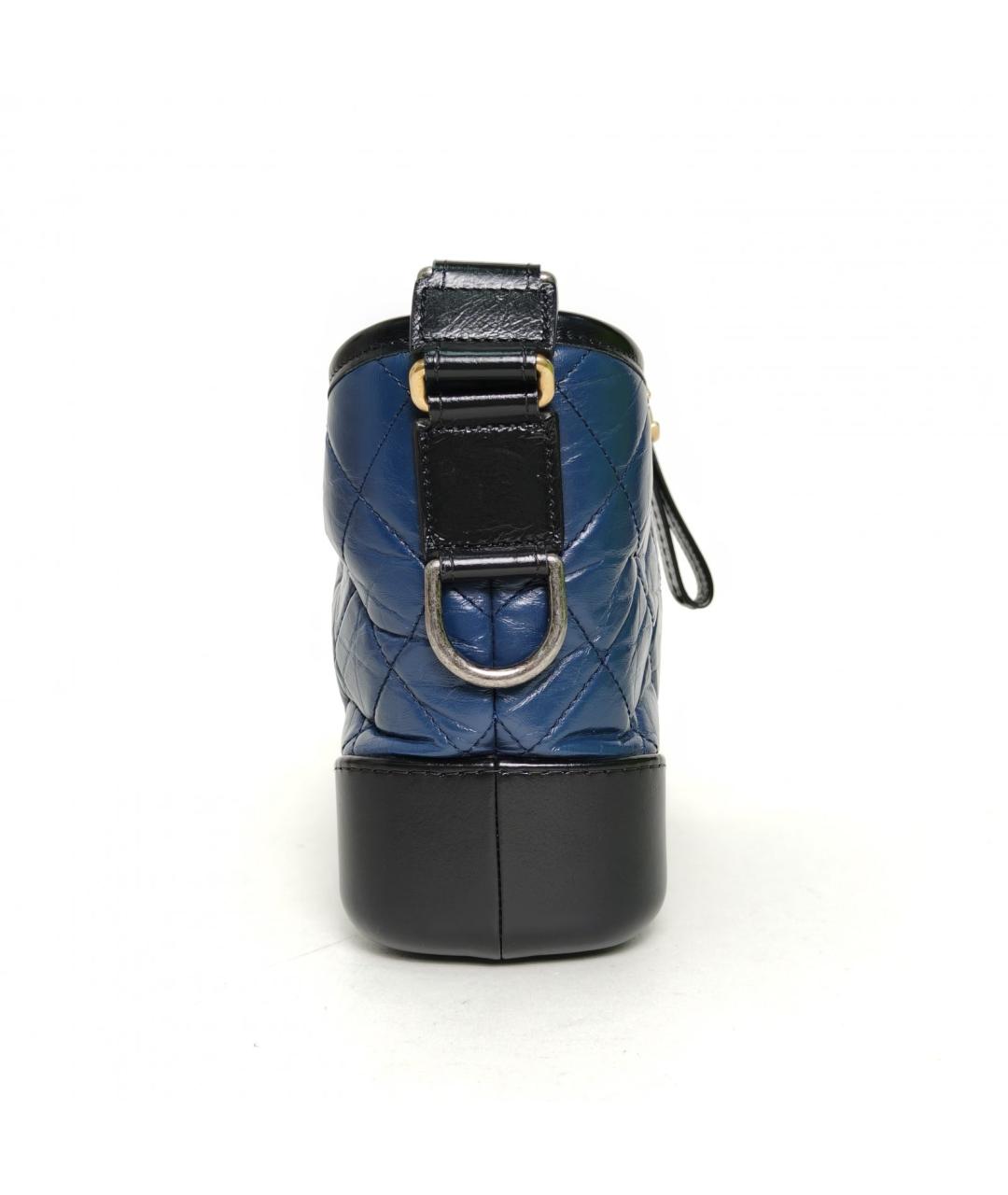 CHANEL Синяя кожаная сумка через плечо, фото 5