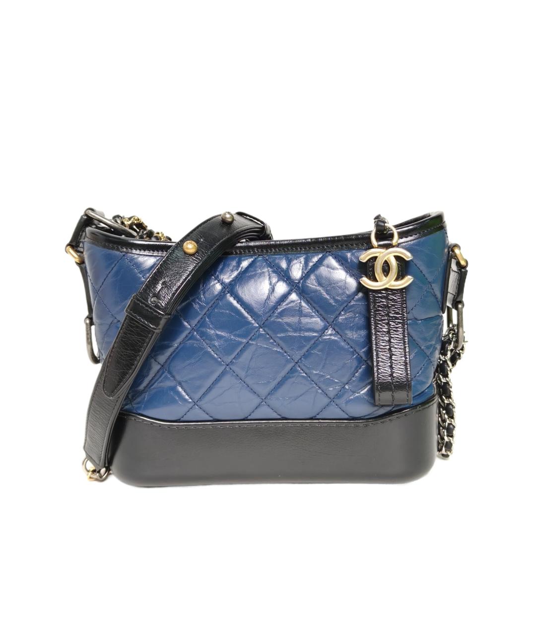 CHANEL Синяя кожаная сумка через плечо, фото 10