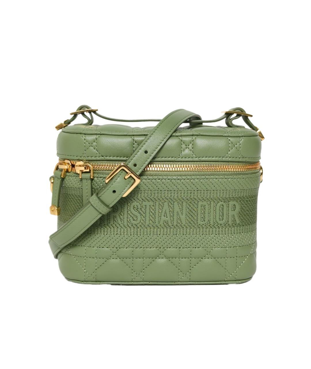 CHRISTIAN DIOR Зеленая кожаная сумка через плечо, фото 10