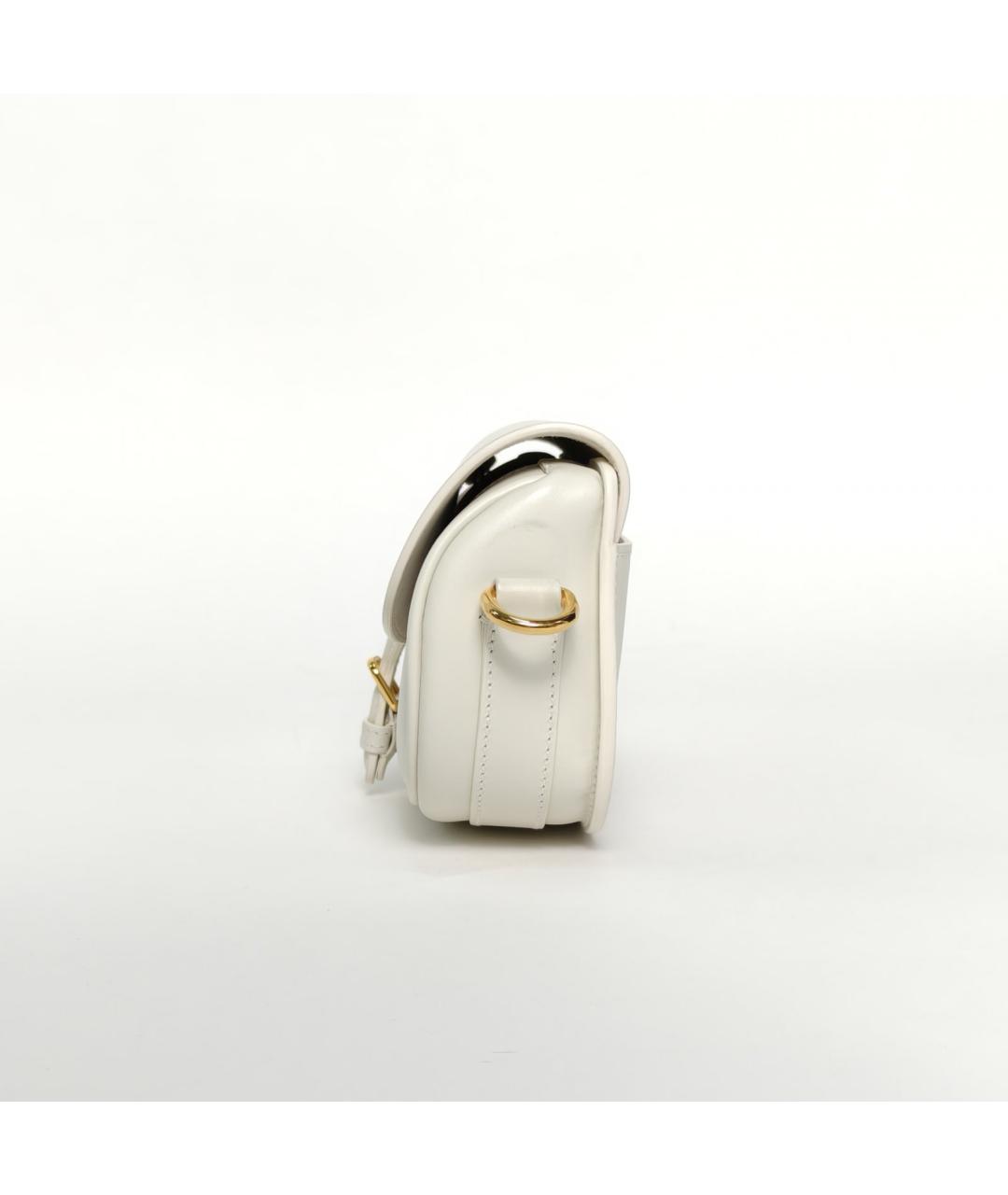 CHRISTIAN DIOR Белая кожаная сумка через плечо, фото 5