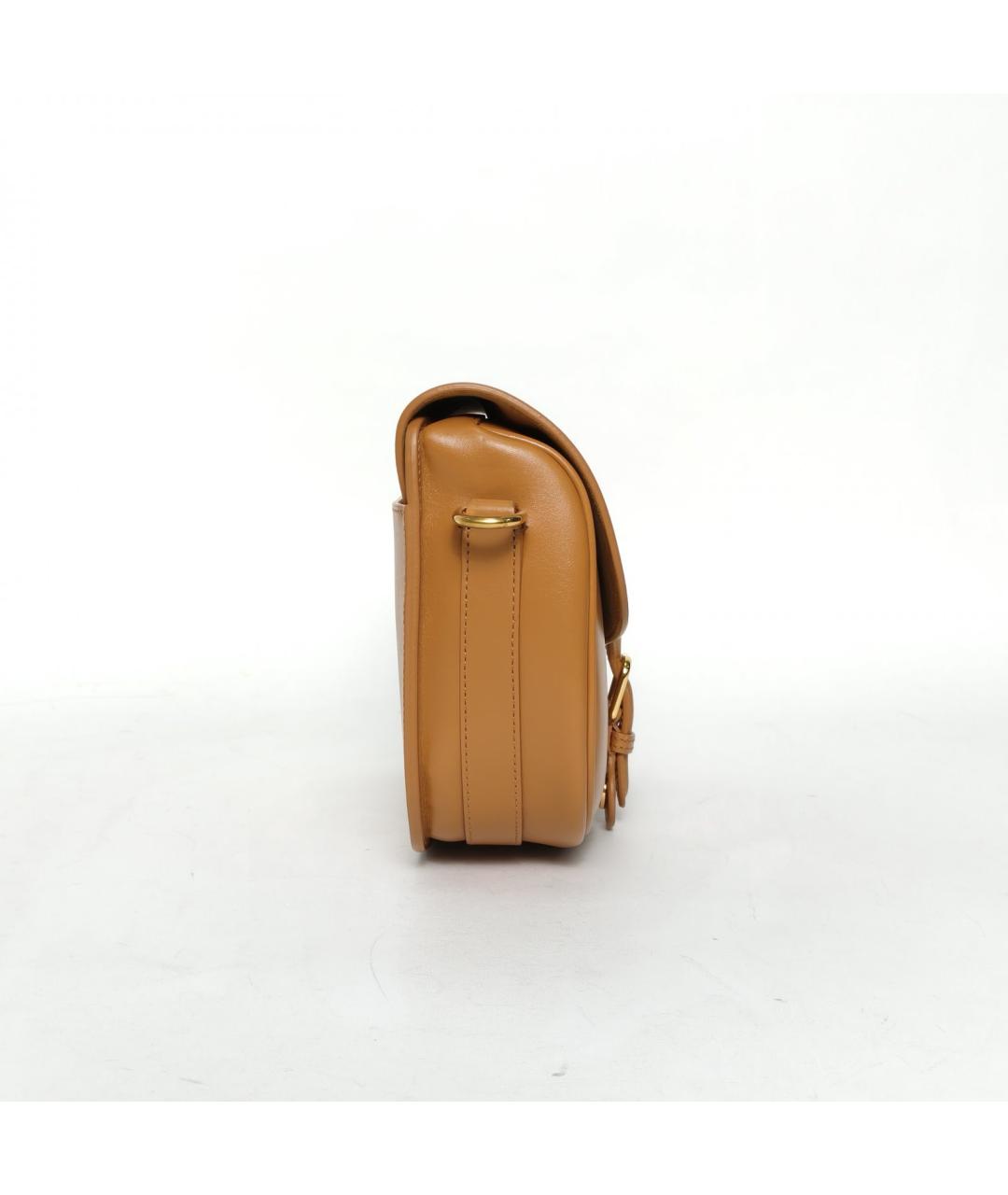 CHRISTIAN DIOR Коричневая кожаная сумка через плечо, фото 3