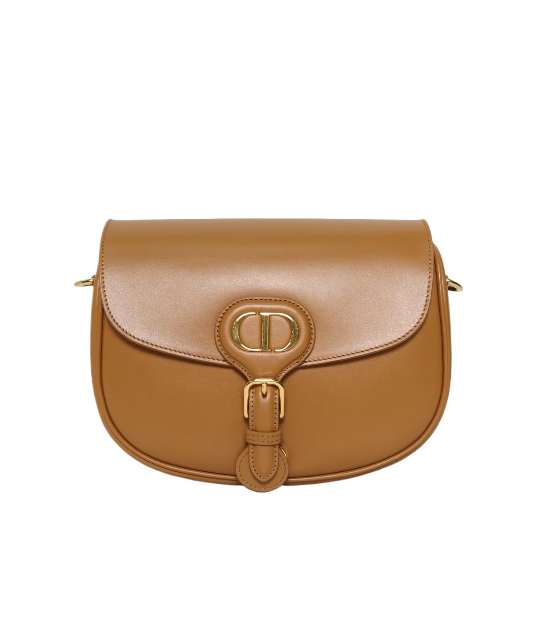CHRISTIAN DIOR Коричневая кожаная сумка через плечо, фото 10
