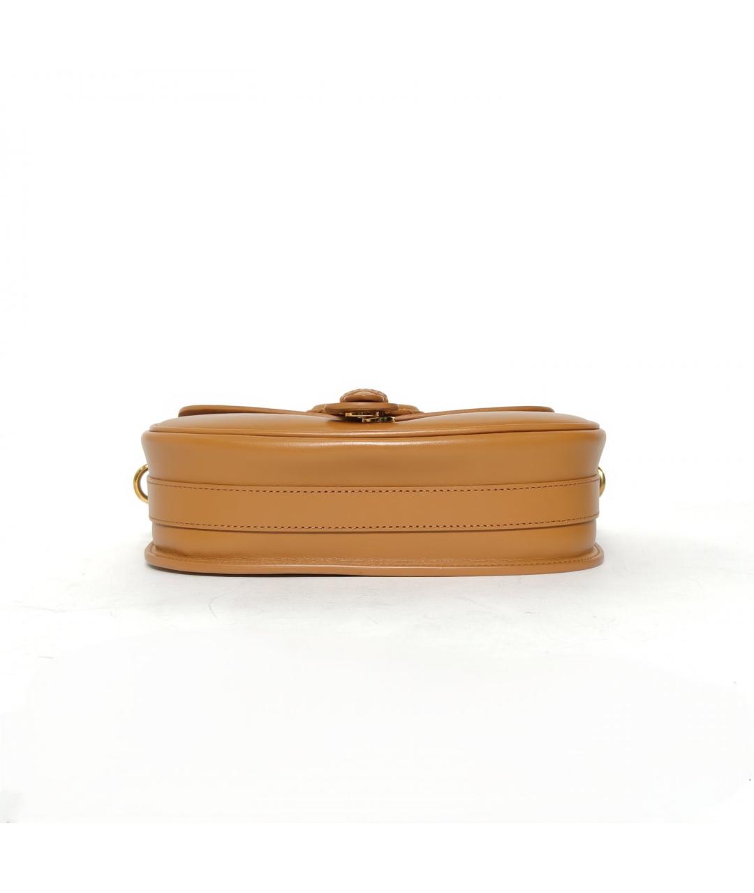 CHRISTIAN DIOR Коричневая кожаная сумка через плечо, фото 6