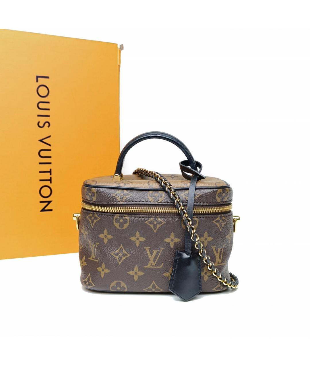 LOUIS VUITTON Коричневая сумка с короткими ручками, фото 9