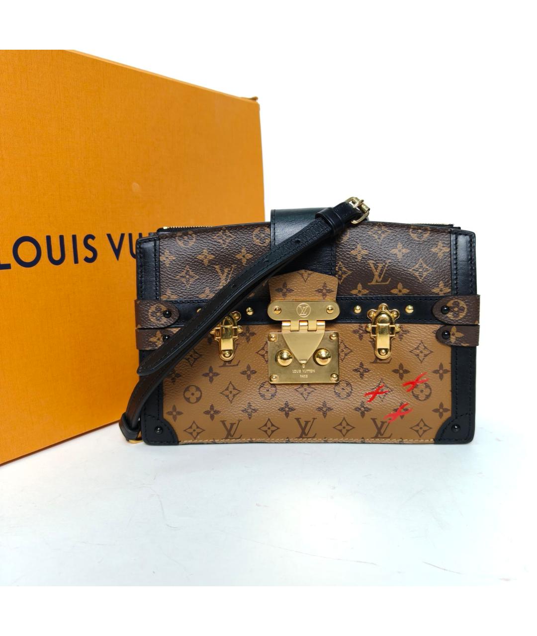 LOUIS VUITTON Коричневая сумка через плечо, фото 9