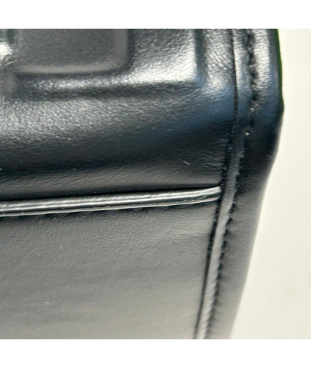 FENDI Черная кожаная сумка через плечо, фото 10