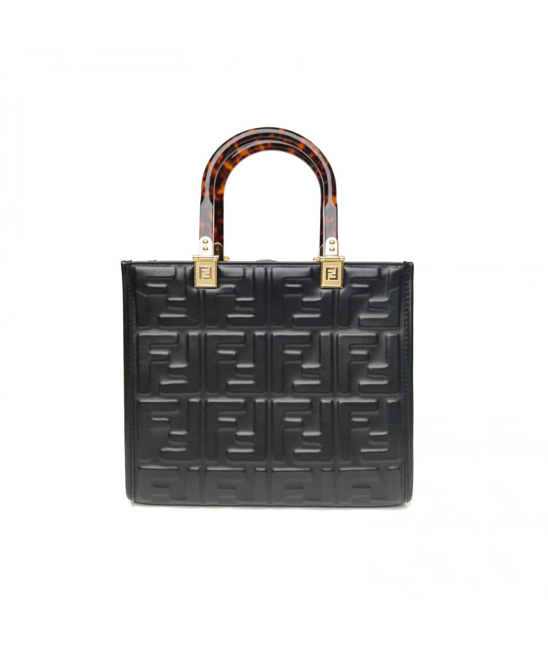 FENDI Черная кожаная сумка через плечо, фото 6