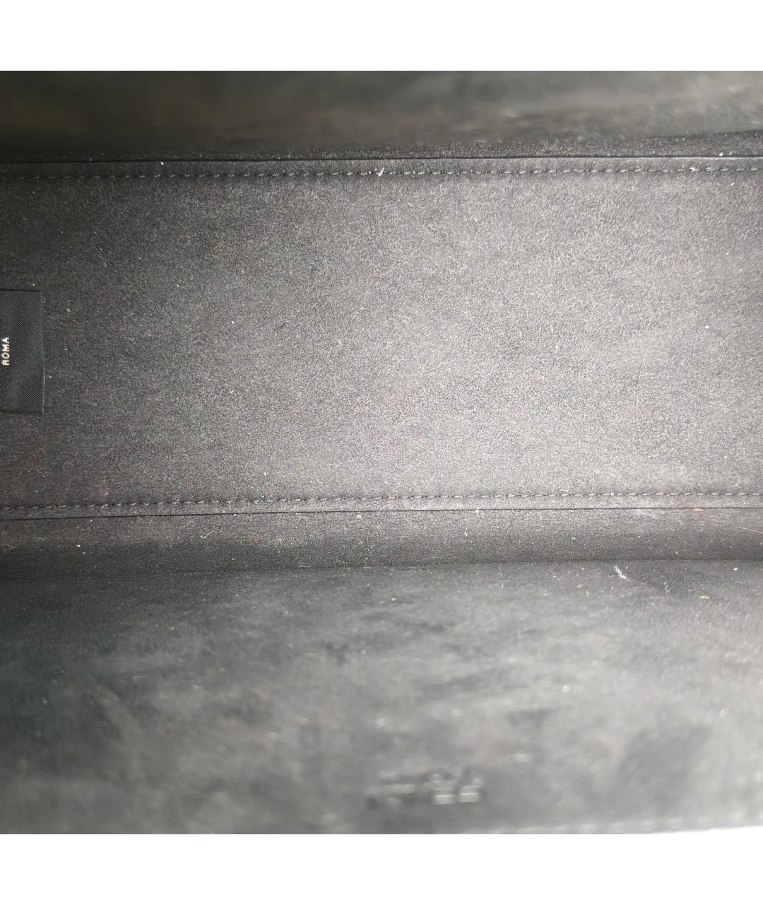 FENDI Черная кожаная сумка через плечо, фото 9