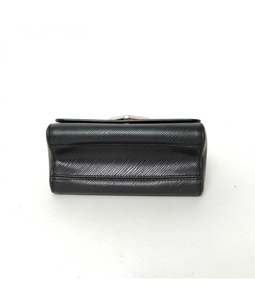 LOUIS VUITTON Черная кожаная сумка через плечо, фото 6