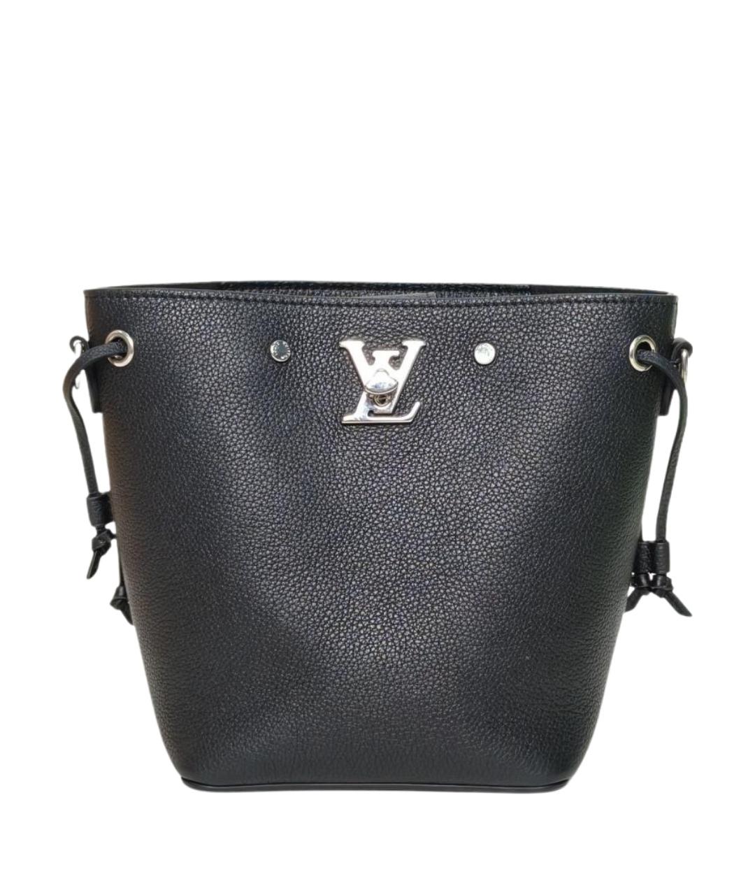 LOUIS VUITTON Черная кожаная сумка через плечо, фото 1