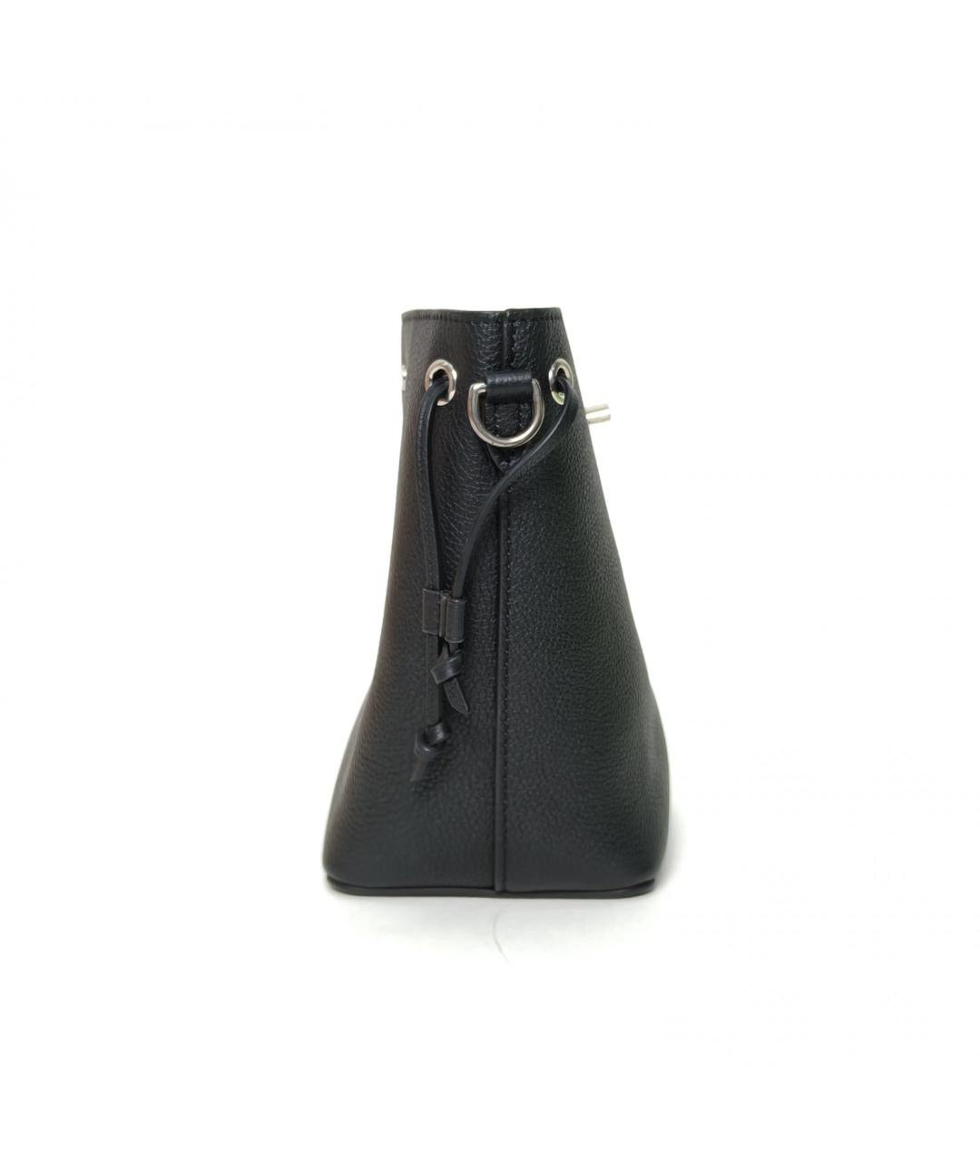 LOUIS VUITTON Черная кожаная сумка через плечо, фото 3