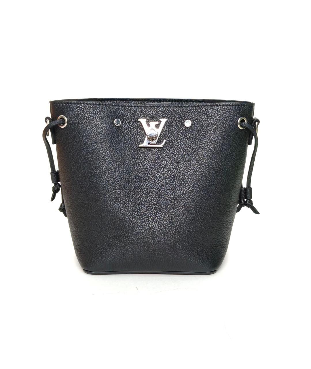 LOUIS VUITTON Черная кожаная сумка через плечо, фото 2