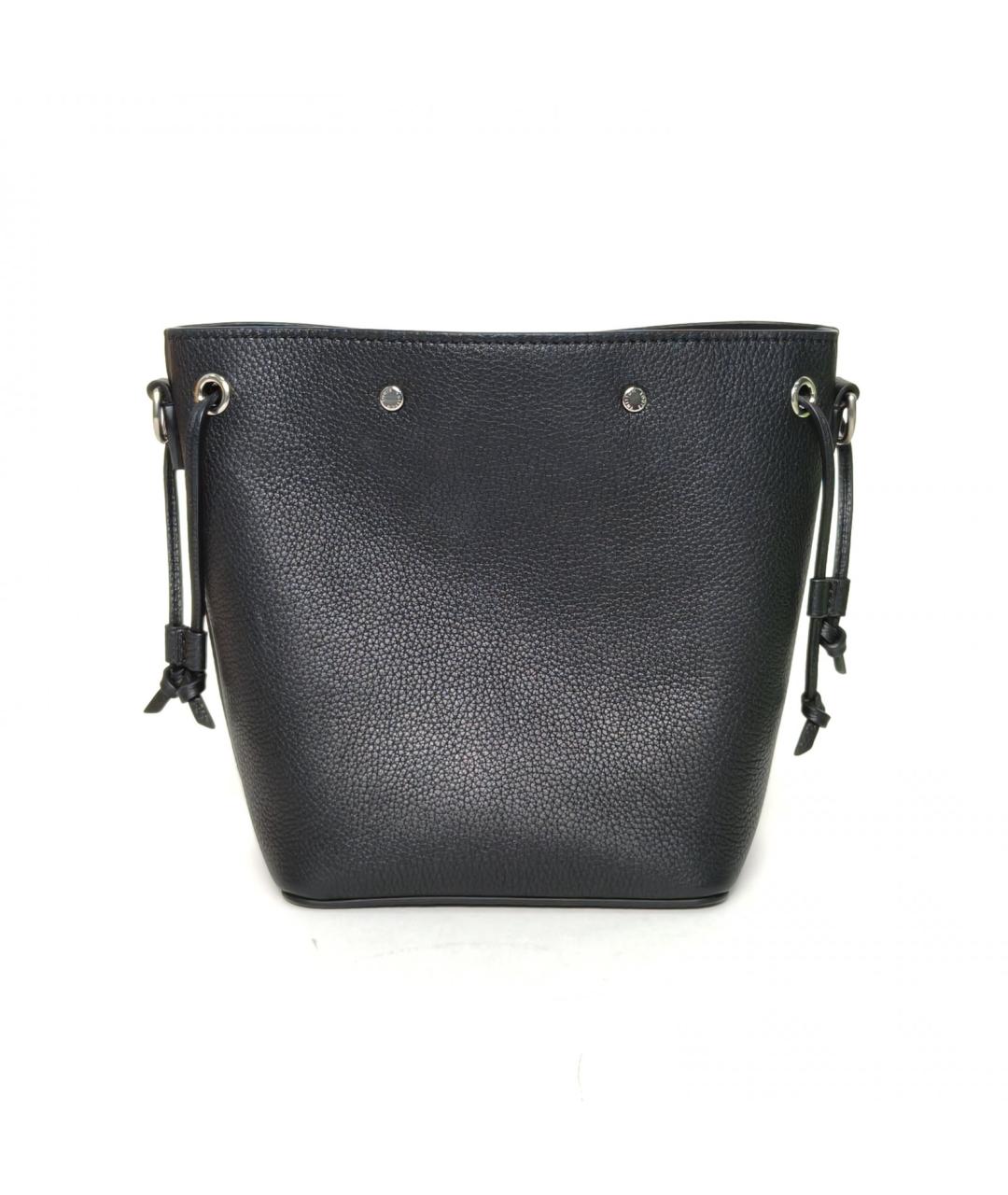 LOUIS VUITTON Черная кожаная сумка через плечо, фото 4