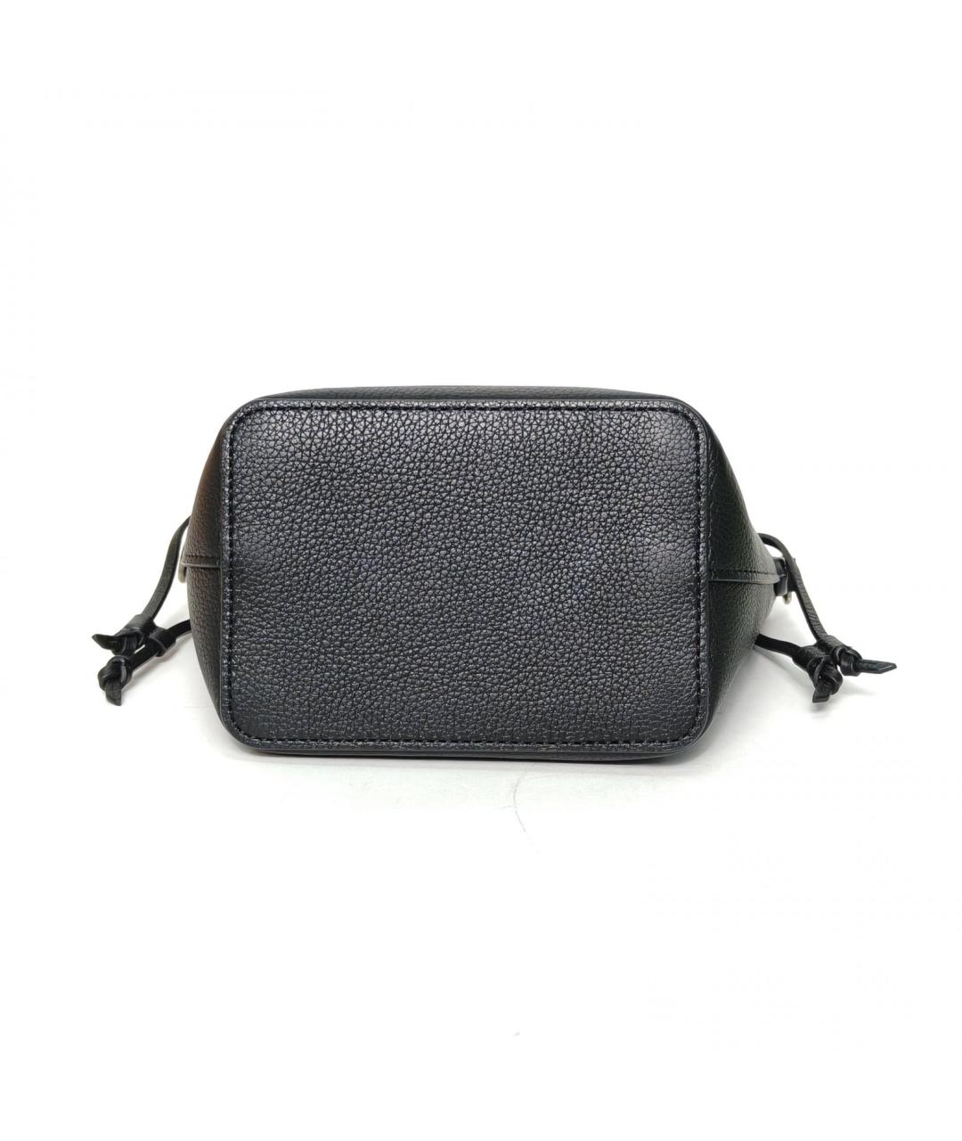 LOUIS VUITTON Черная кожаная сумка через плечо, фото 6